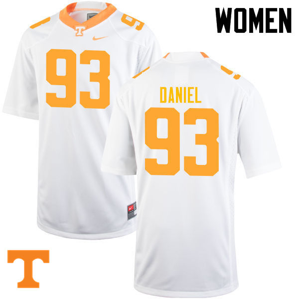 Women #93 Trevor Daniel Tennessee Volunteers College Football Jerseys-White